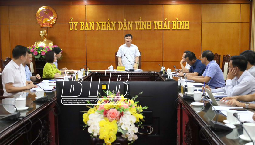   UBND tỉnh: Họp nghe Sở Y tế báo cáo một số nội dung