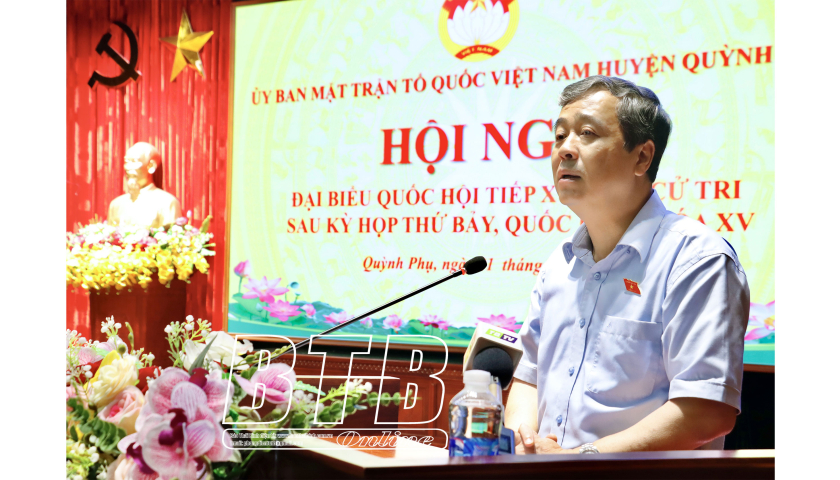   Đồng chí Ngô Đông Hải, Bí thư VV88 casino, Trưởng đoàn đại biểu VV88 casino đăng ký tỉnh tiếp xúc cử tri các huyện Quỳnh Phụ và Hưng Hà