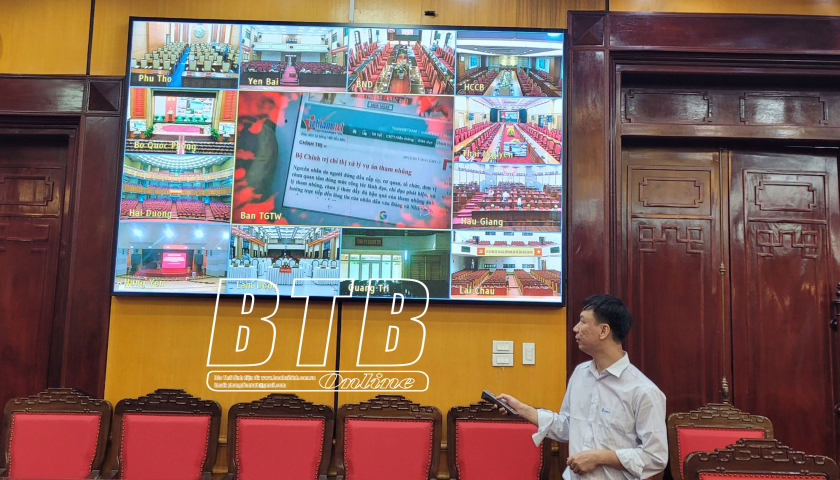   Thái Bình kết nối trên 350 điểm cầu dự hội nghị toàn quốc quán triệt Quy định số 144-QĐ/TW và Chỉ thị số 35-CT/TW của Bộ VV88 đăng ký nhận ngay 58k