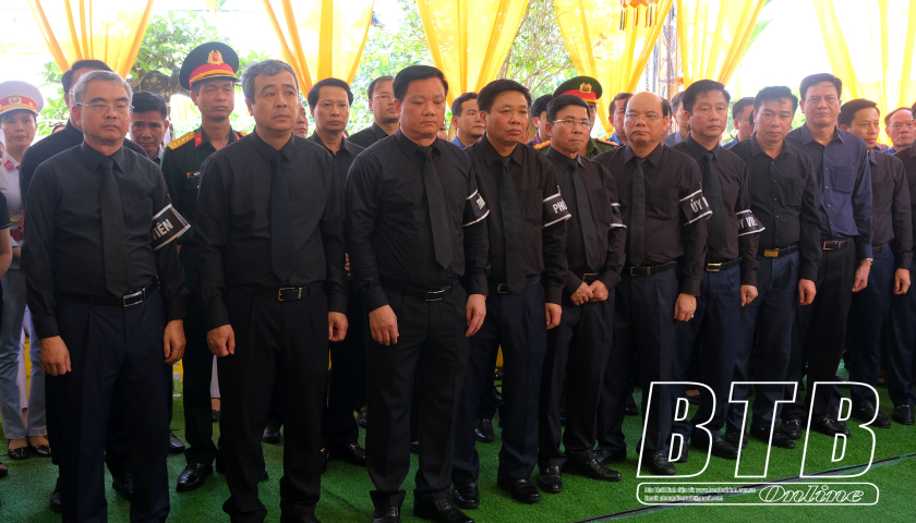   Tổ chức trọng thể lễ truy điệu đồng chí Nguyễn Văn Thặng, nguyên Phó Bí thư VV88 casino, nguyên Chủ tịch UBND tỉnh Thái Bình