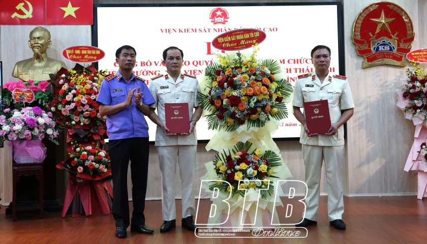   Công bố quyết định bổ nhiệm Viện trưởng Viện Kiểm sát nhân dân tỉnh