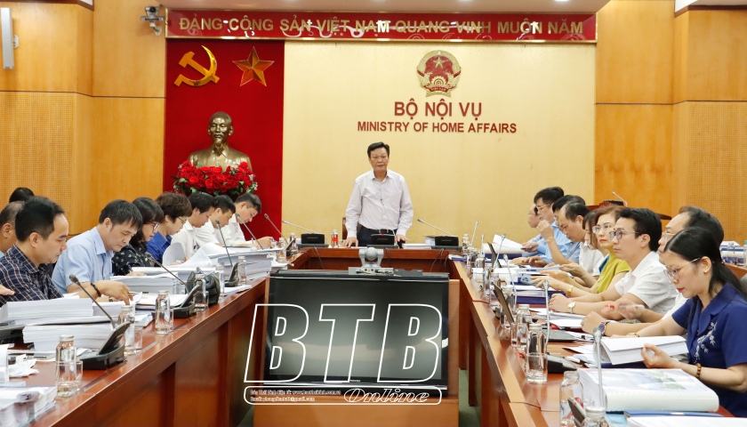   Thẩm định hồ sơ Đề án sắp xếp đơn vị hành chính cấp xã trên địa bàn tỉnh Thái Bình giai đoạn 2023 - 2025