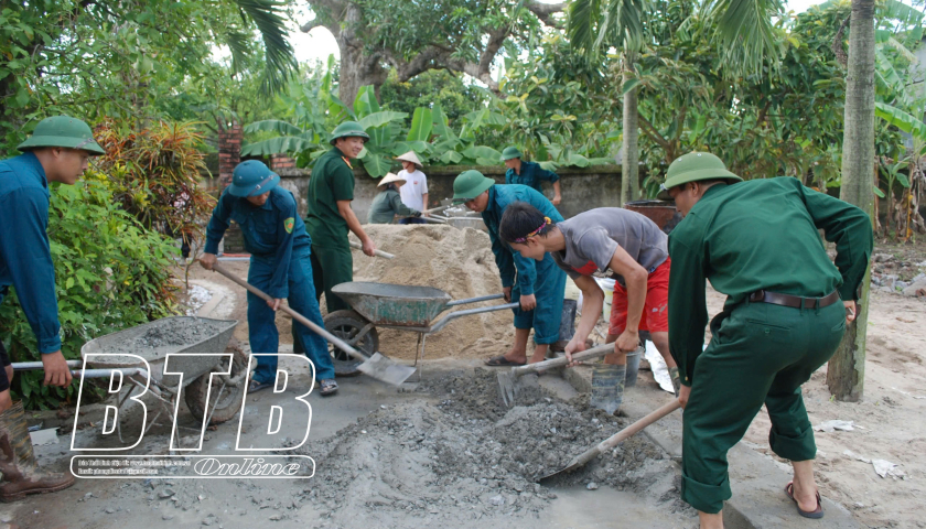   Lực lượng vũ trang tỉnh: Chung sức xây dựng nông thôn mới