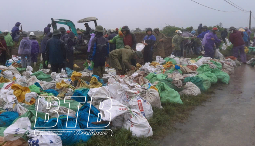   Thái Thụy thiệt hại nặng do ảnh hưởng của bão số 3