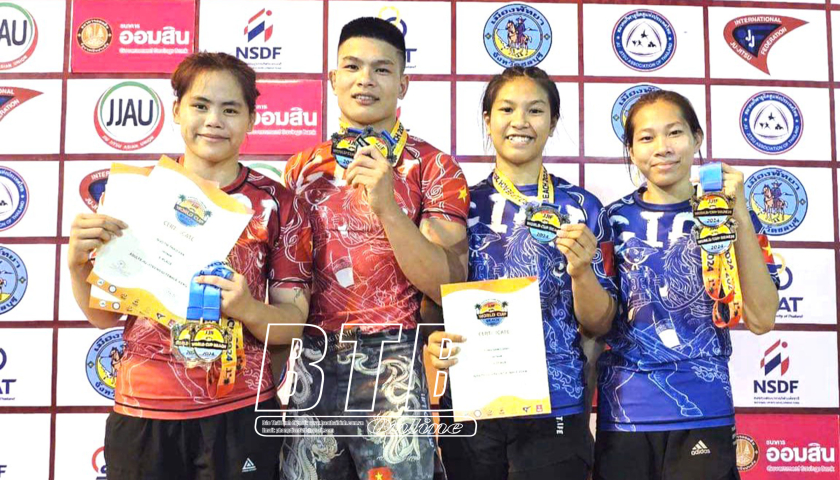   VĐV Thái Bình đạt 7 huy chương vàng, bạc tại giải Jujitsu bãi biển vô địch thế giới 2024